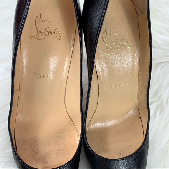 Christian Louboutin Prive Black Peep Toe Heels - Picture 10 of 12